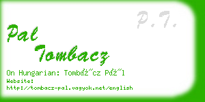 pal tombacz business card